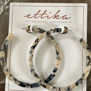 Ettika Women Tortoise Shell Earring NWT
